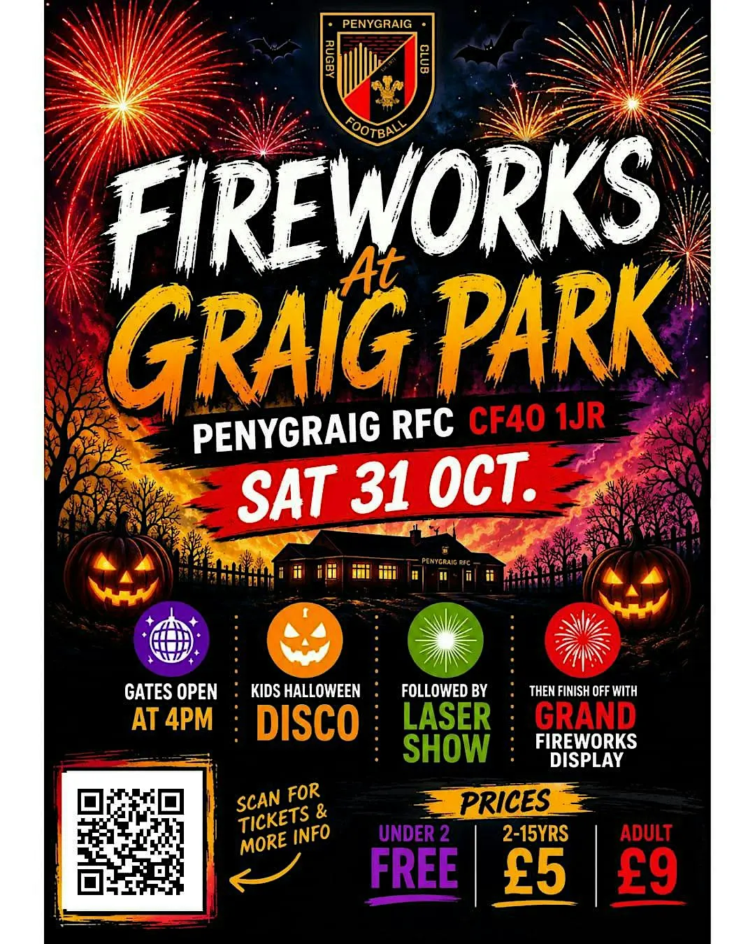 Graigs great fireworks and fright night