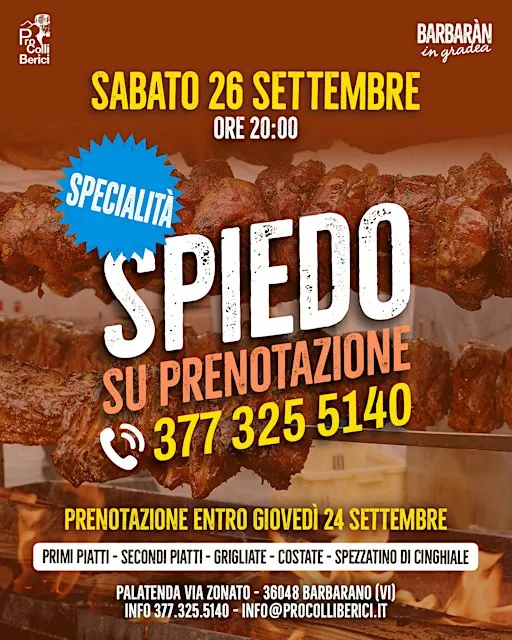 PRENOTAZIONE SPIEDO CARNE