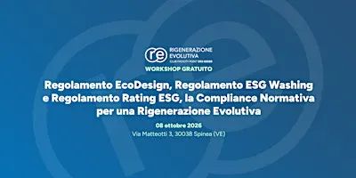Regolamento EcoDesign, Regolamento ESG Washing e Regolamento Rating ESG
