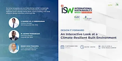 Design it Forward: Climate-Resilient Built Environment @ ISW 2026