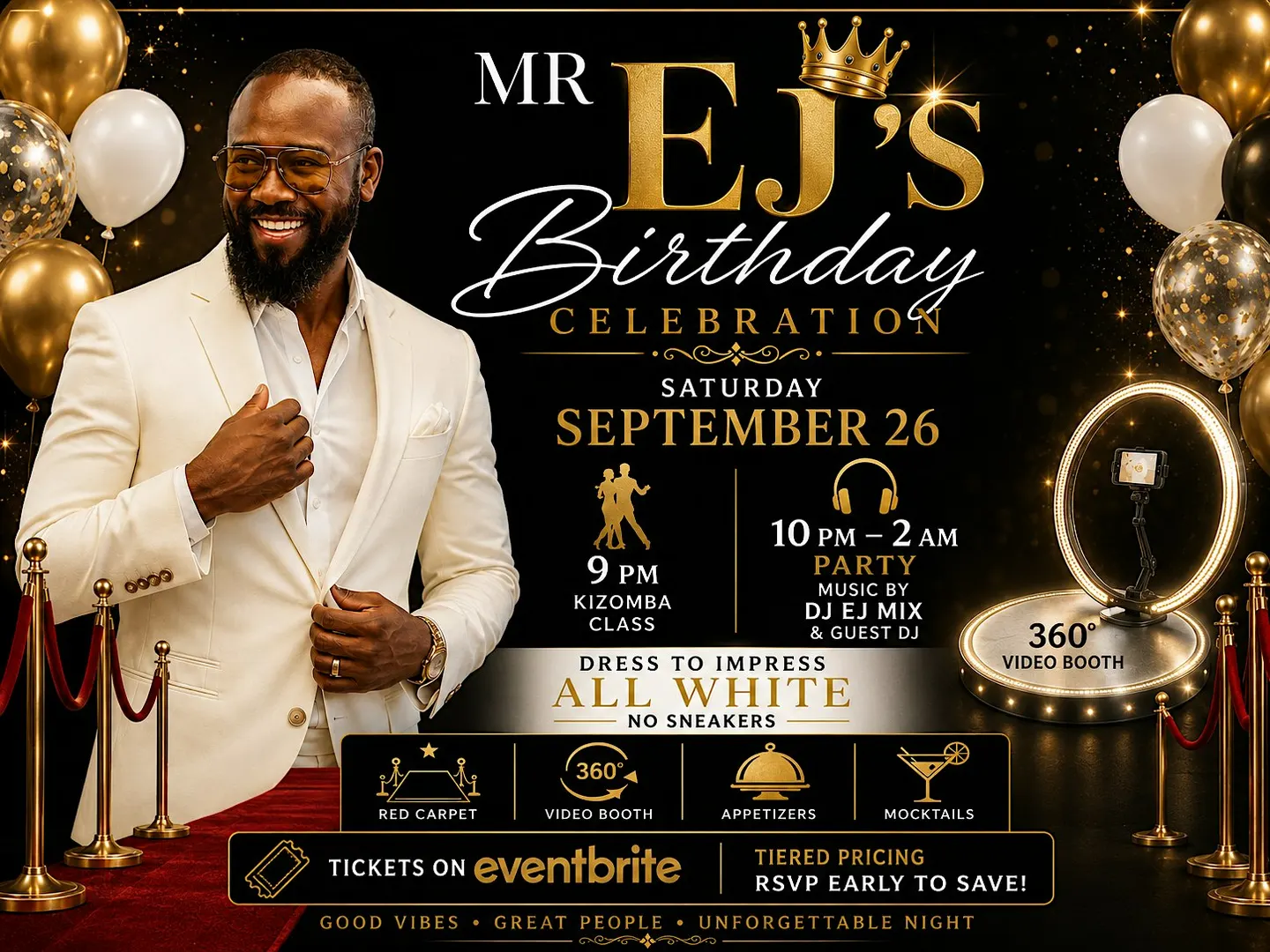 Mr EJ's Birthday Celebration - An All White Affair!