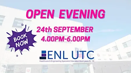 ENL UTC Northern Lincolnshire Open Evening for 2027 Admissions