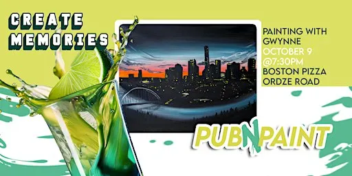 Pub N Paint Boston Pizza Ordze Rd Oct 9th Paint and Sip
