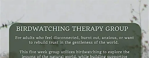 Birdwatching Therapy Group