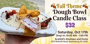 Fall Dough Bowl Candle Class
