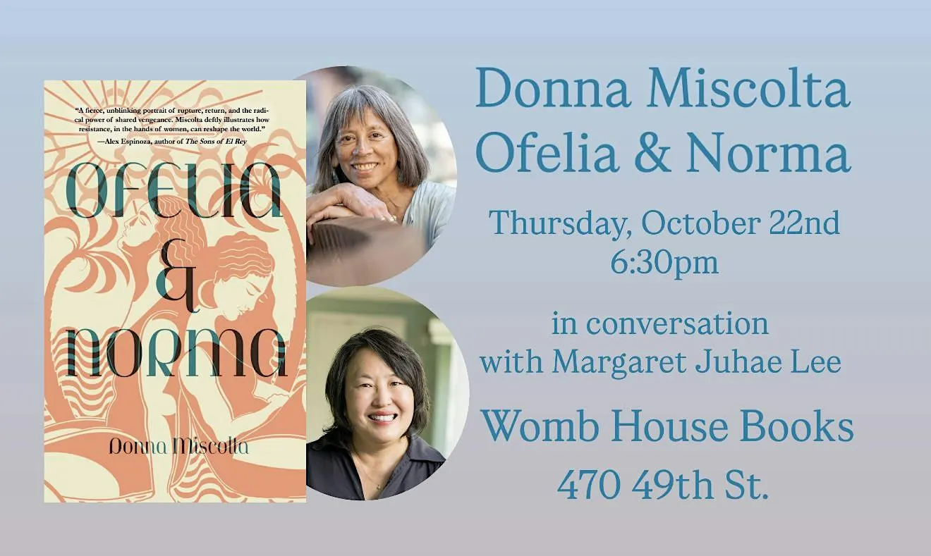 Donna Miscolta in conversation at Womb House Books