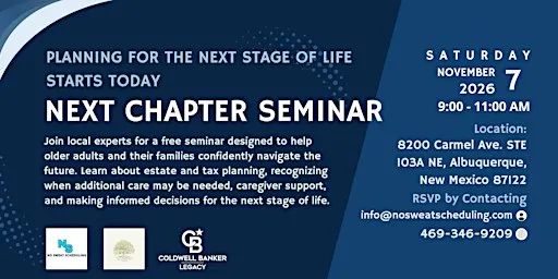 Planning for the next stage of life starts today