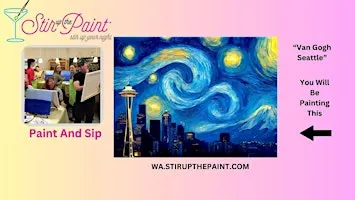 Bellevue Paint and Sip, Paint Party, Paint Night With Stir Up The Paint