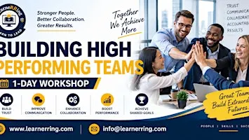 Building High Performing Teams 1-Day Workshop Delaware