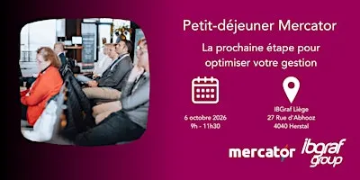Matinée Mercator : optimisez votre gestion et préparez l'avenir
