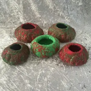 Wet Felting Workshop: Festive Christmas Bowls
