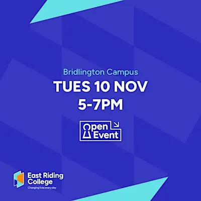 East Riding College, Bridlington Open Event November