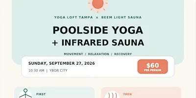 Poolside Yoga + Infrared Sauna