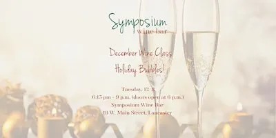 Holiday Sparkling Wine and Cheese Class