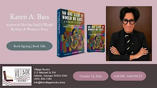 Book Signing and Author Talk with Karen A. Bass