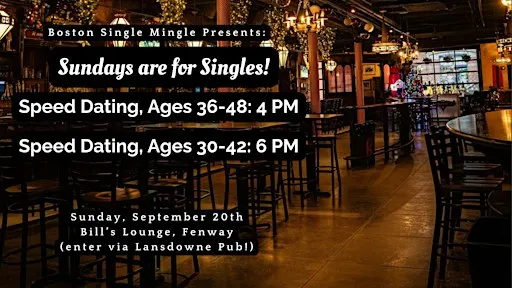 Sunday Speed Dating , Ages 30-42, (1 Drink Included)
