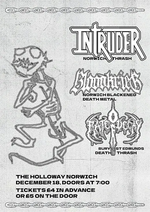 Intruder, Bloodkreig, Rate Of Decay Live at The Holloway