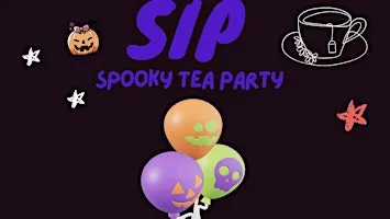 Sip and paint spooky tea party