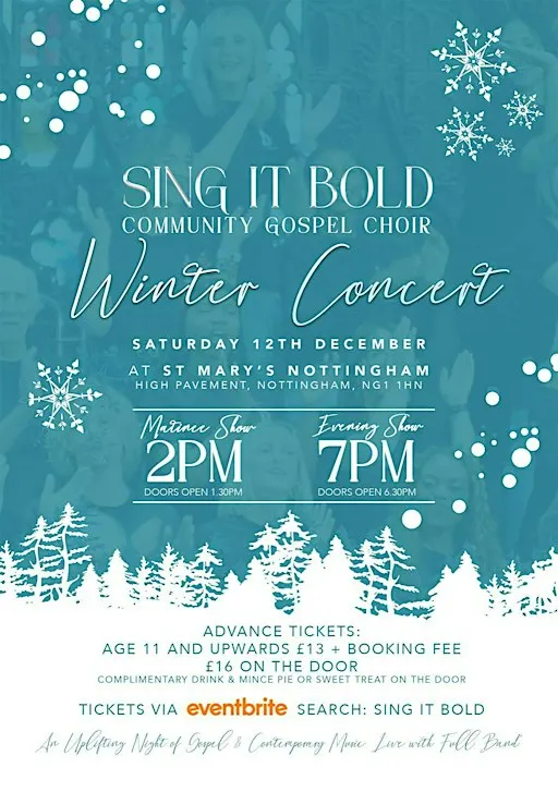 Sing It Bold Community Gospel Choir Winter Concert