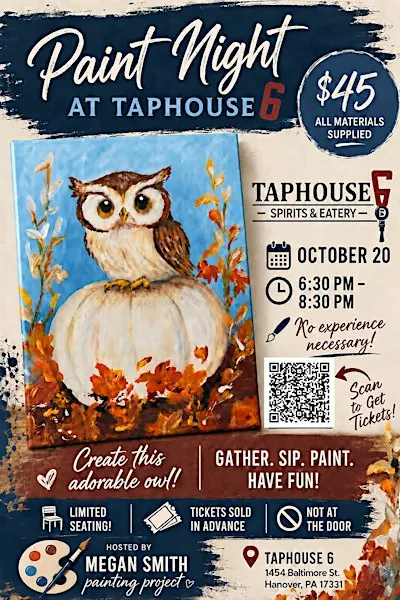 A Painting Project with Megan Smith @ Taphouse 6 - Hanover