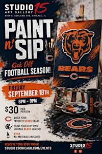 Chicago Bears Paint n’ Sip