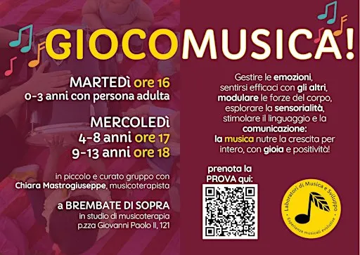 Prova GIOCOMUSICA 4-8 anni
