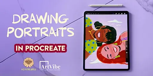 Drawing portraits in Procreate for beginners