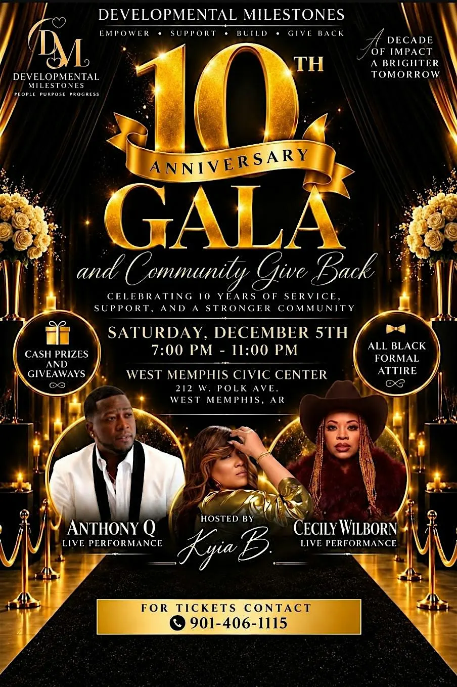Developmental Milestones 10 year Anniversary Gala