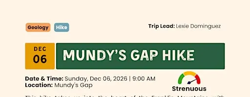 Mundy’s Gap Hike