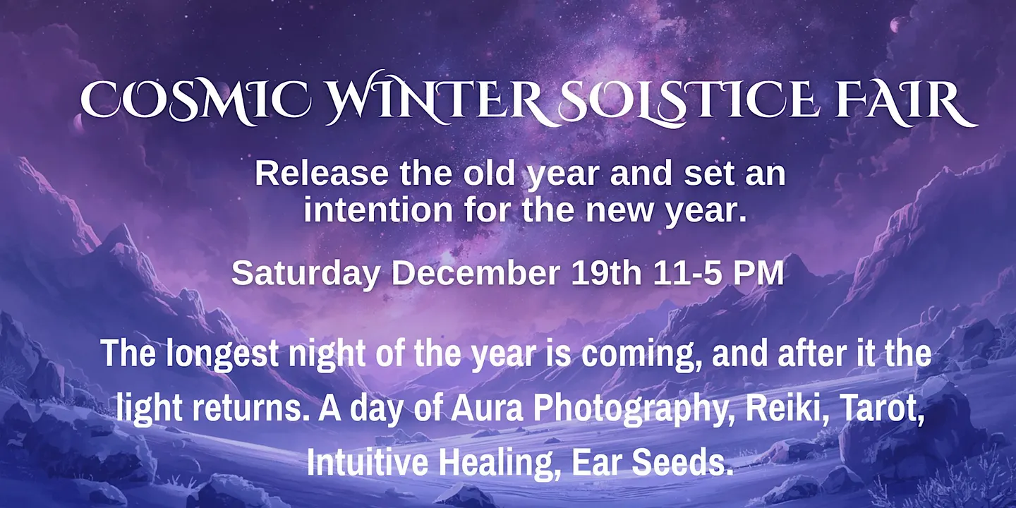 Cosmic Winter Solstice Fair, Ferndale MI | Tarot, Reiki & Aura Photos