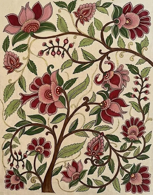 Floral Painting - Indian Folk Art Inspired Workshop in Dallas