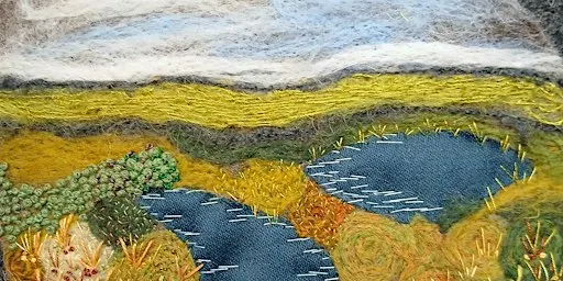 Lancashire Community Craft Project Needle Felting & Hand Stitching Session