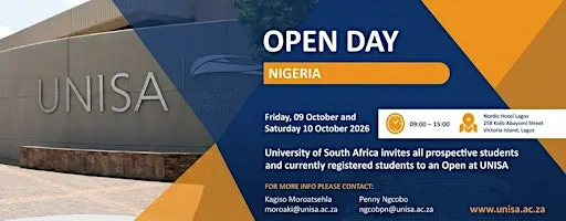 University of South Africa (UNISA) Open Day – Nigeria