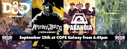 TTRPGs at COPE Galway 25th September