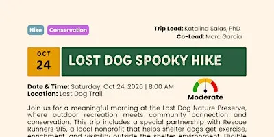 Lost Dog Spooky Hike