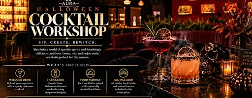 Halloween Cocktail Workshop at AURA