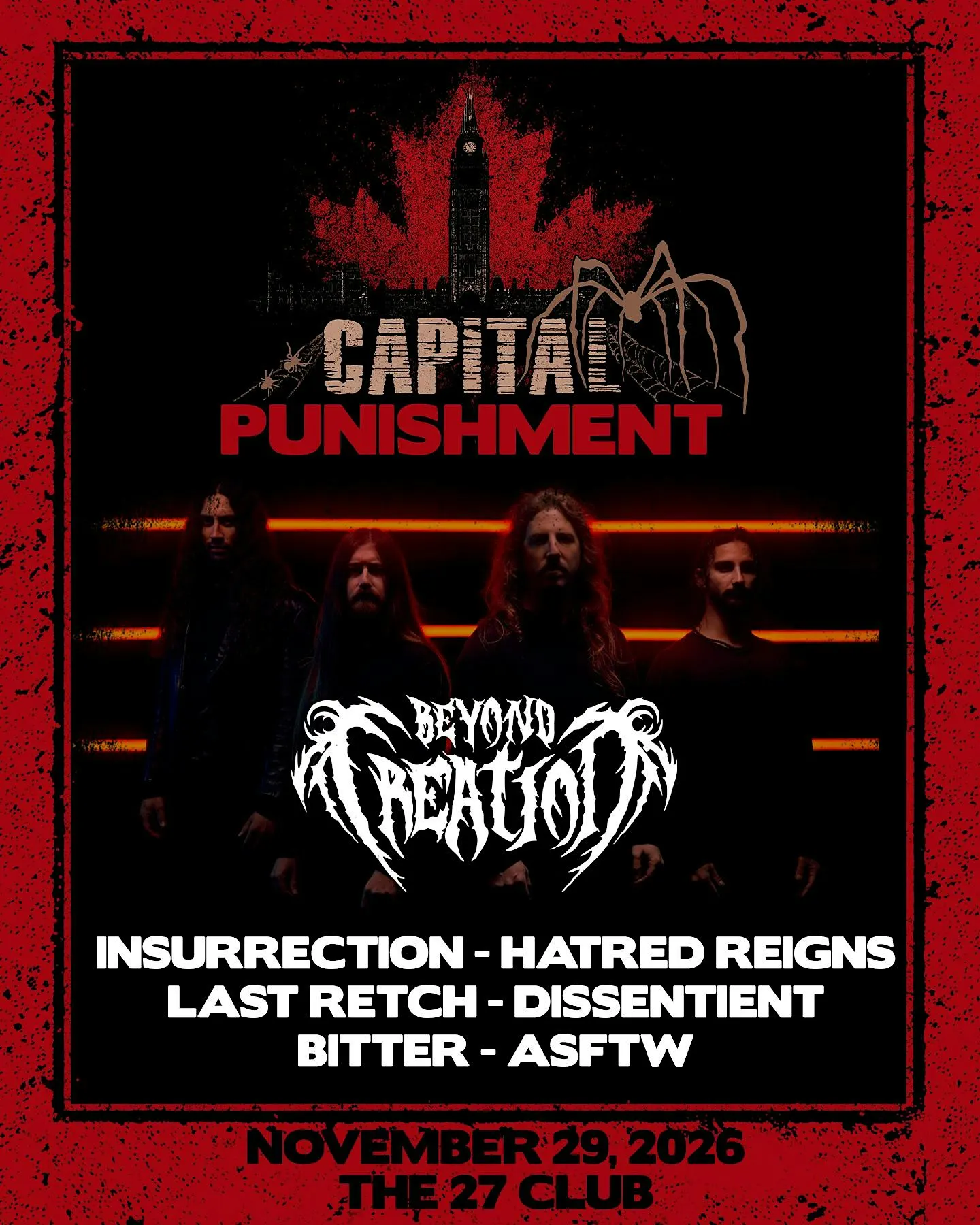BEYOND CREATION + INSURRECTION + HATRED REIGNS +LAST RETCH +GLAND + MORE