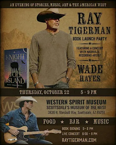 A Knight on Wolf Island Launch Party & Live Concert with Wade Hayes