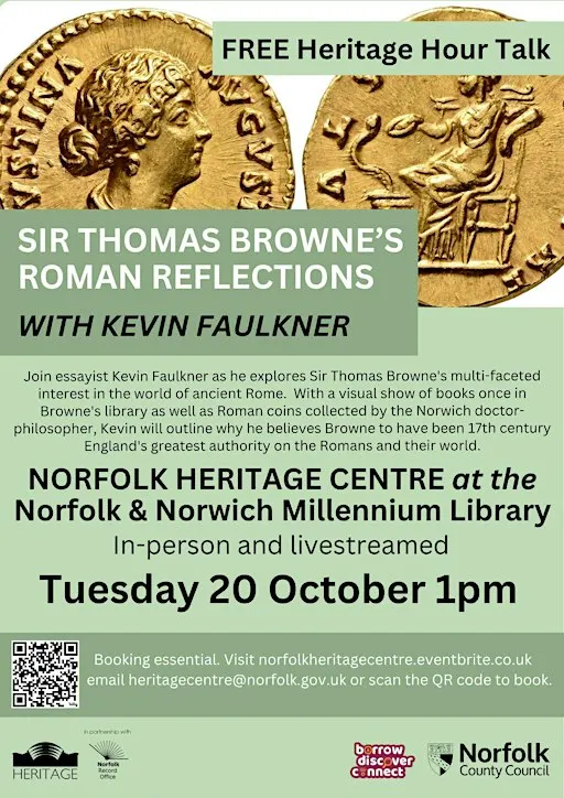 IN PERSON Sir Thomas Browne's Roman Reflections, with Kevin Faulkner
