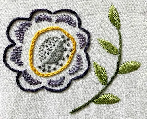 Hand Embroidery 6 Week Course - Embroidered Flowers with Susan Rhodes