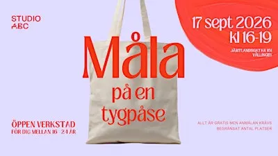 Öppen verkstad - Måla på en tygpåse