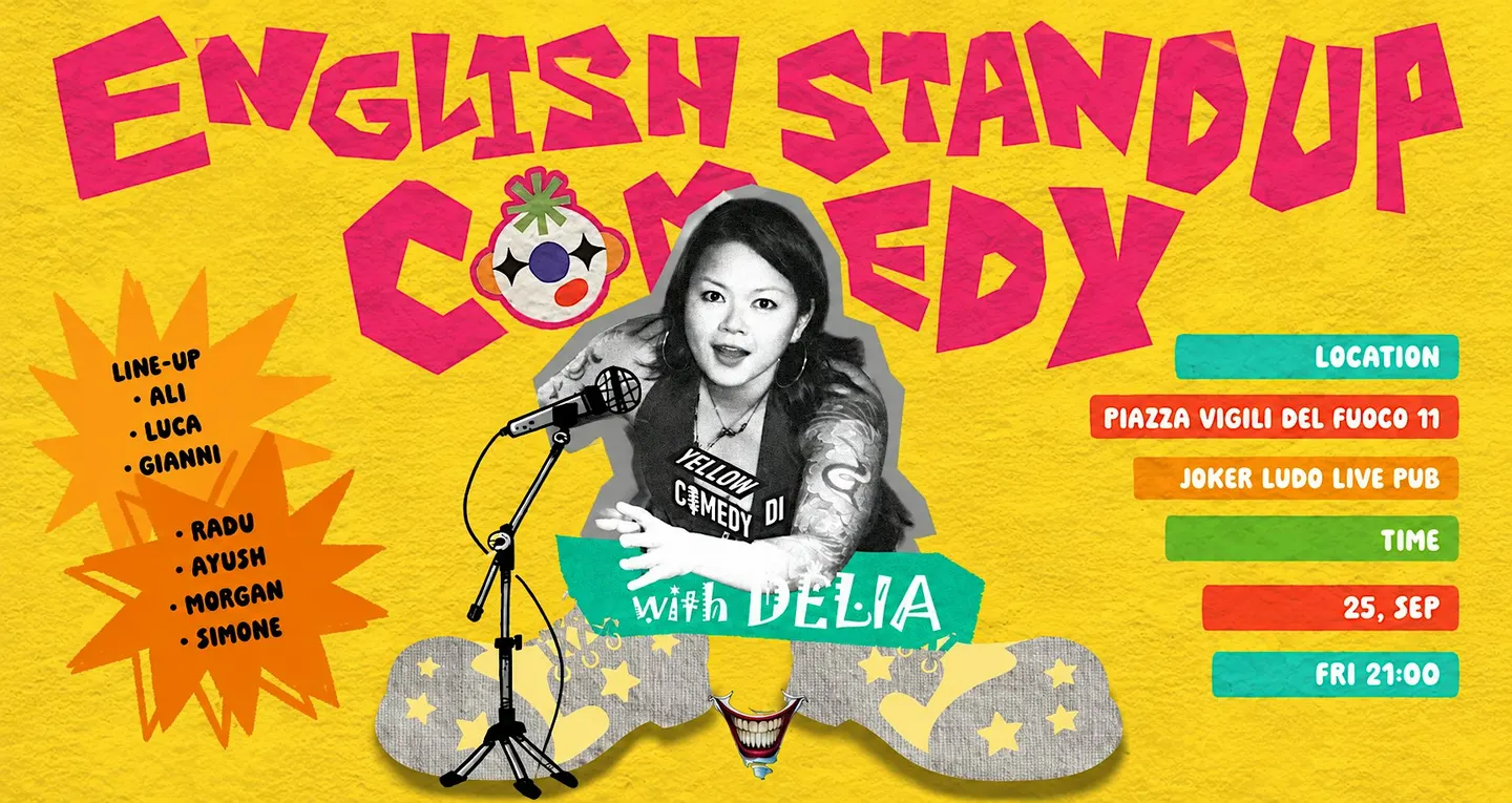 Free Entry - Friday Night English StandUp Comedy - Yellowdicomedy
