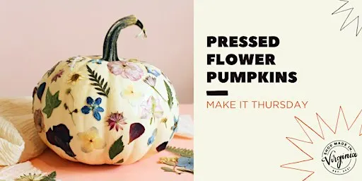 Make It Thursday: Pressed Flower Pumpkins