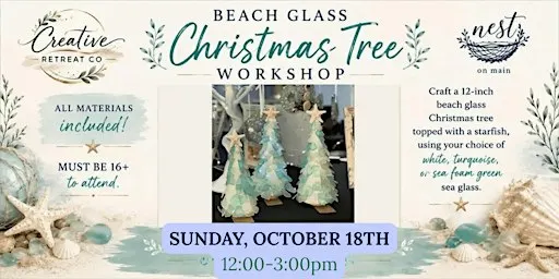 Beach Glass Christmas Tree Workshop with Amanda of Creative Retreat
