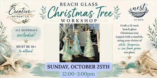 Beach Glass Christmas Tree Workshop with Amanda of Creative Retreat