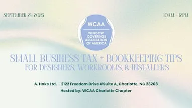WCAA CLT - Small Business Tax + Bookkeeping Tips