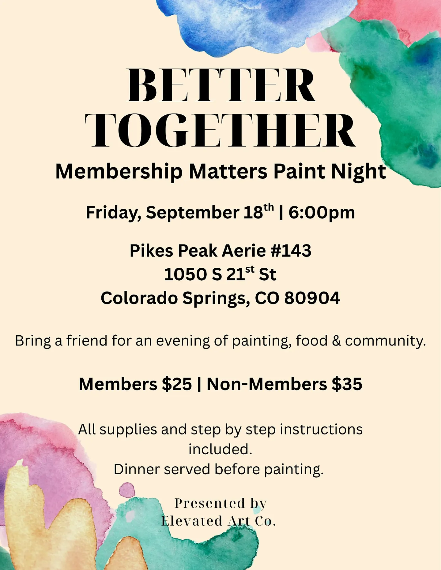Better Together: Membership Matters Paint Night