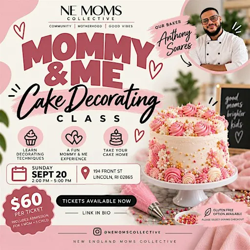 NE Moms | Mommy & Me Cake Decorating