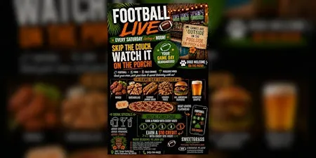 Football Live - Crowne Plaza Tiki Bar & Porch