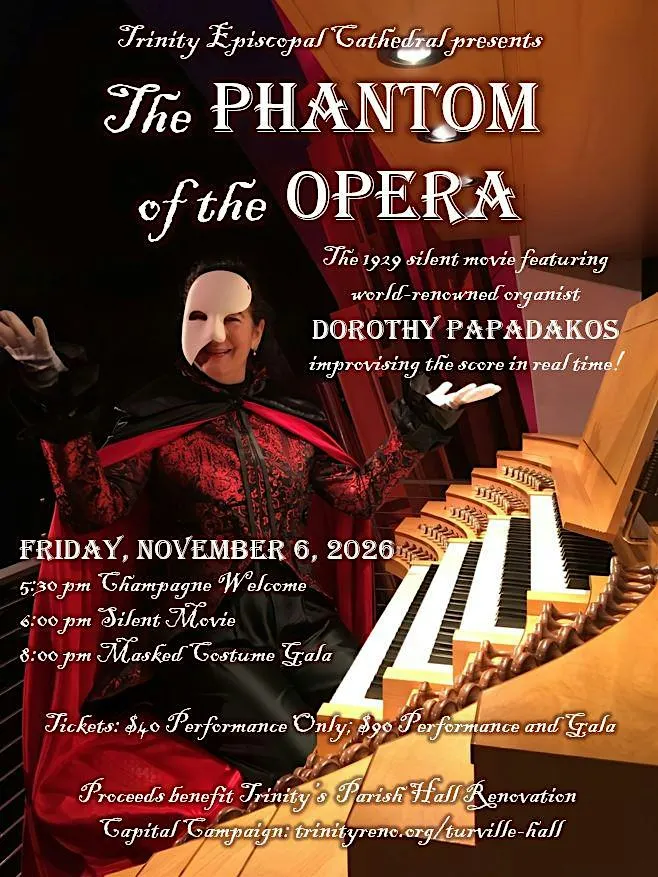 Phantom of the Opera Silent Movie and Masked Costume Gala